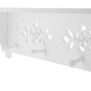 Wall Mounted Storage Shelf Holder Hanger Rack With Hooks Bathroom Kitchen