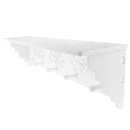 Wall Mounted Storage Shelf Holder Hanger Rack With Hooks Bathroom Kitchen