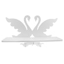 Swan Wall Hanging Rack Shelves Home Decor Photo Frame Holder Plate