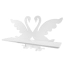 Swan Wall Hanging Rack Shelves Home Decor Photo Frame Holder Plate