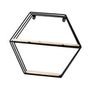 Wall Hanging Shelf Storage Rack Flower Pots Holder Decor Black
