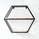 Wall Hanging Shelf Storage Rack Flower Pots Holder Decor Black