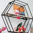 Wall Hanging Shelf Storage Rack Flower Pots Holder Decor Black