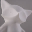 Car Dashboard Ornament Ceramic Figurine Fox Statue Home Office Art Display