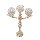 Crystal Shining Candlestick Candle Holder Bowl Table Stand Tealight Holder for Dining Room Kitchen Cafe Coffee House, 48cm Long Stand