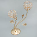 Decorative Crystal Diamond Tea Light Candle Holder Pillars Candlestick Bowl Stand Golden