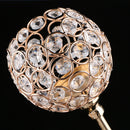 Decorative Crystal Diamond Tea Light Candle Holder Pillars Candlestick Bowl Stand Golden