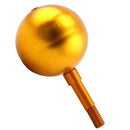 Shiny Gold Anodized Flagpole Ball Ornament Flag Pole Topper Aluminum, 3inch