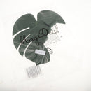 5x Silk Monstera Leaf Placemats for Hawaiian Jungle Beach Party Home Decor, 31x33.5cm