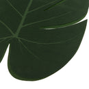 5x Silk Monstera Leaf Placemats for Hawaiian Jungle Beach Party Home Decor, 31x33.5cm