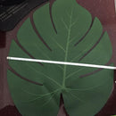 5x Silk Monstera Leaf Placemats for Hawaiian Jungle Beach Party Home Decor, 31x33.5cm