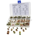 125pcs M4 M5 M6 M8 M10 Zinc Alloy Hex Nuts Assortment Kit Fastener Screw Bolt