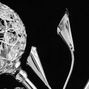 Exquitise Crystal Silver Candle Holder Tea Light Cup Bowl Candlestick Candelabra Bowl Tabletop Vase with Stand Base