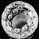 Exquitise Crystal Silver Candle Holder Tea Light Cup Bowl Candlestick Candelabra Bowl Tabletop Vase with Stand Base