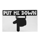 PUT ME DOWN Waterproof Removable Adhesive Wall Sticker Decal - Family Bathroom Door Toilet Seat WC Sticker