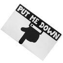 PUT ME DOWN Waterproof Removable Adhesive Wall Sticker Decal - Family Bathroom Door Toilet Seat WC Sticker