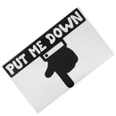 PUT ME DOWN Waterproof Removable Adhesive Wall Sticker Decal - Family Bathroom Door Toilet Seat WC Sticker