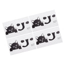 4Pcs DIY Black Cute Cat Switch Sticker 3D Wall Stickers Home Decoration Bedroom Parlor Decor Living Room Kids Vinyl Wall Decal Mural