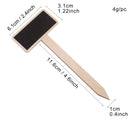 20x Mini Wooden Blackboard Memo Message Board Sign for Home Kitchen Garden