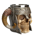 Stainless Steel Horror 3D Skull Design Mug Halloween Decor Beer Wine Coffee Rum Water Cup
