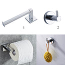 Stainless Steel Wall Mounted Paper Towel Holder Roll Paper Towel Rack Bathroom Organizer