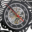 Creative CD Vinyl Wall Clock Fish Shaped Battery Operated Analog Clock