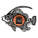 Creative CD Vinyl Wall Clock Fish Shaped Battery Operated Analog Clock