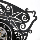Creative CD Vinyl Wall Clock Fish Shaped Battery Operated Analog Clock