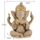 Sandstone Buddhist Elephant Statue Sculpture Handmade Collectible Figurine Crafts