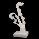 White Sandstone Abstract Art Lovers Figures Sandstone Figurines Miniatures Sculpture Desktop Ornaments Decoration Art Crafts