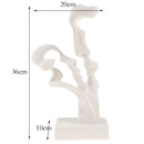 White Sandstone Abstract Art Lovers Figures Sandstone Figurines Miniatures Sculpture Desktop Ornaments Decoration Art Crafts