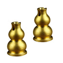 2pcs Antique Brass Alloy Calabash Gourd Incense Burner Holder