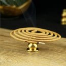 2pcs Antique Brass Alloy Calabash Gourd Incense Burner Holder