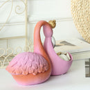 Pink Flamingo Sandwich Biscuit Candies Holder Tray, Party Supplies Food Serving Bowl, Jewelry, Earrings, Keys Case