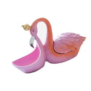 Pink Flamingo Sandwich Biscuit Candies Holder Tray, Party Supplies Food Serving Bowl, Jewelry, Earrings, Keys Case