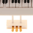Ballet Girl Dancing Lifelike Piano Music Box Mini Decorative Ornament, White, 23.5x24.5x13.5cm