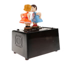 Romantic Couple Retro Radio Model Mechanical Music Box Gift Choosing, 13x12x16cm/5.12x 4.72 x 6.30inch