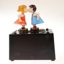 Romantic Couple Retro Radio Model Mechanical Music Box Gift Choosing, 13x12x16cm/5.12x 4.72 x 6.30inch