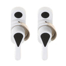 Pair Plastic Casement Window Latch Lock Handle Pull Home DIY Hardware