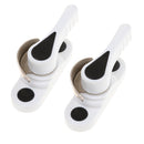 Pair Plastic Casement Window Latch Lock Handle Pull Home DIY Hardware