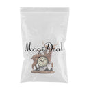 American Retro Alarm Clock Resin Deer Decor Ornament Shelf Display Time Figurines Model Handcraft Decorations Craft