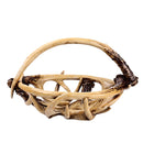 Hand Woven Grass Woven Storage Basket Food Fruits Snack Candies Biscuits Holder Container, Handed Shop Tote Bag Bin Hamper
