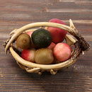 Hand Woven Grass Woven Storage Basket Food Fruits Snack Candies Biscuits Holder Container, Handed Shop Tote Bag Bin Hamper