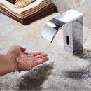 Automatic Touchless Sensor Waterfall Bathroom Sink Vessel Faucet Chromed Copper Finish