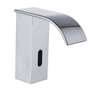 Automatic Touchless Sensor Waterfall Bathroom Sink Vessel Faucet Chromed Copper Finish