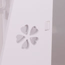 Wood like White Wall Mounted Key Storage Holder Organizer with 3 Hooks PVC Plastic