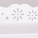 Door Style White Wall Mounted Toiletries Storage Holder Organizer PVC Plastic