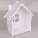 Simple House Design Floating Wall Shelves Storage Display Shelf Organizer Rack w/ Sticky Hooks