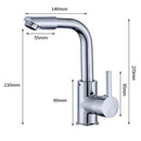 Kitchen Water Filter Faucet, Alloy Hot& Cold Mixer Water Tap, 720 Degree Swivel Faucet, 9.25inch