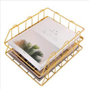 Tabletop Desktop Organizer Rack Storage Holder Basket for Document Magazine Book Newspaper Storage